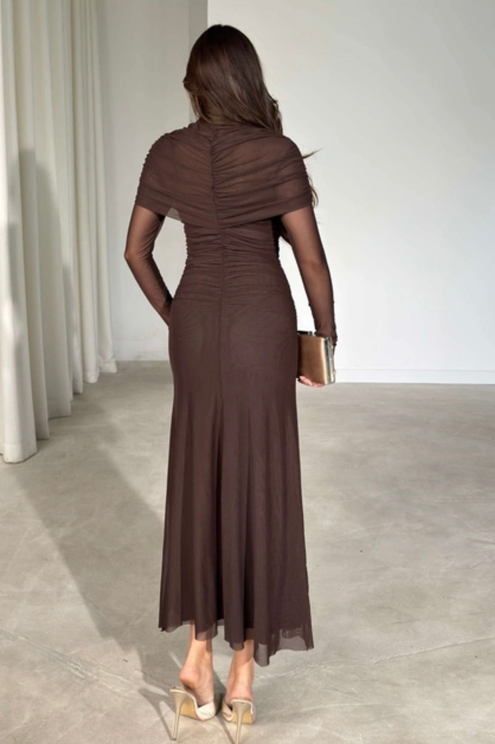 Nayla brown dress