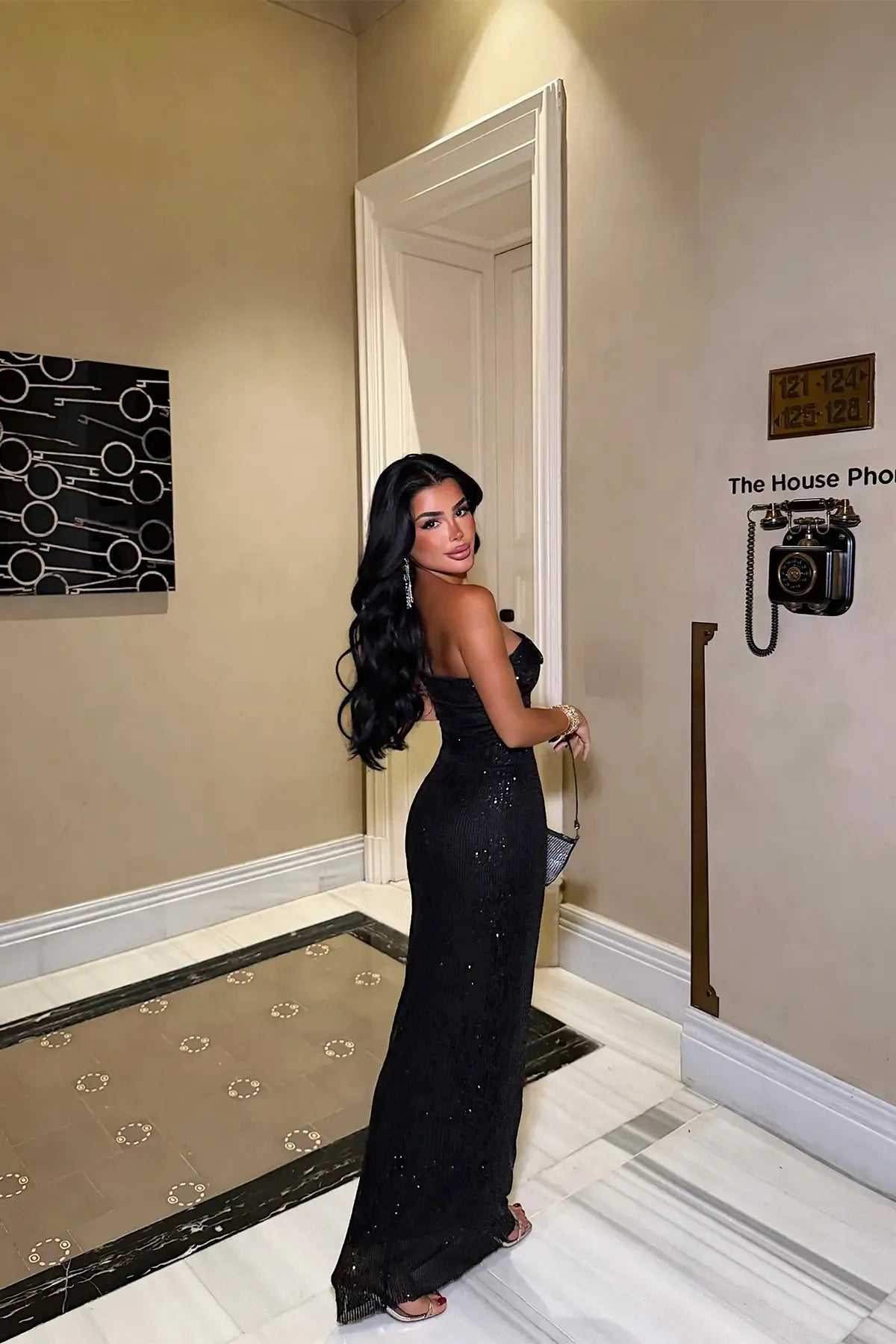 Black long dress