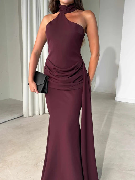 Mila burgundy dress